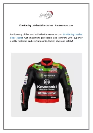 Ktm Racing Leather Biker Jacket  Racersarena.com 02