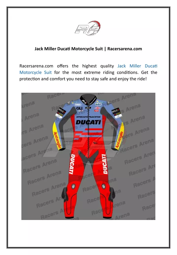 jack miller ducati motorcycle suit racersarena com