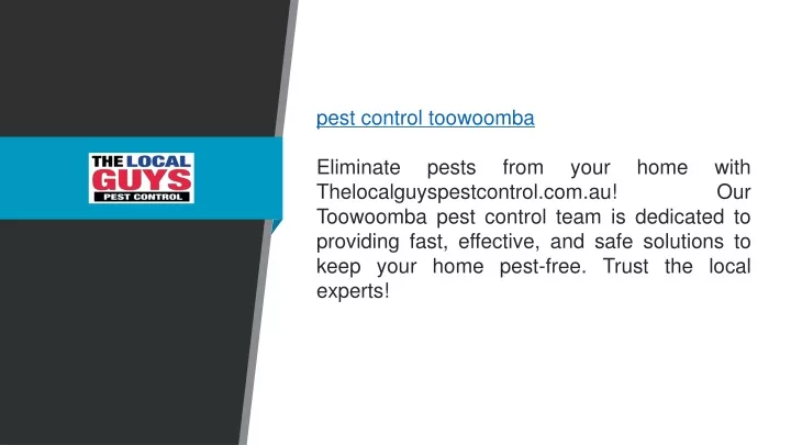 pest control toowoomba eliminate pests from your