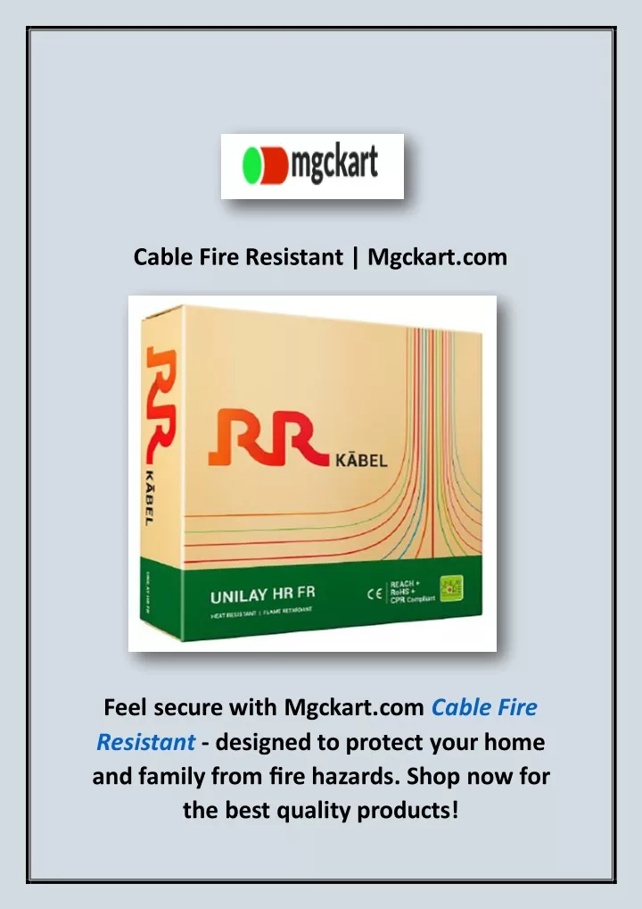 cable fire resistant mgckart com