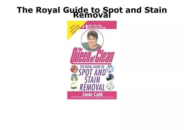 the royal guide to spot and stain removal