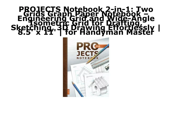 projects notebook 2 in 1 two grids graph paper