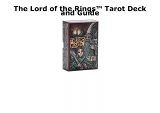 PDF KINDLE DOWNLOAD The Lord of the Rings™ Tarot Deck and Guide bestseller