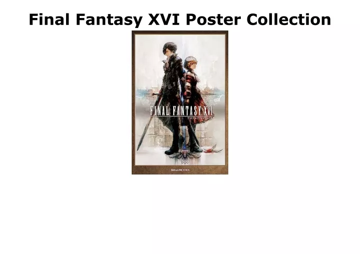 final fantasy xvi poster collection