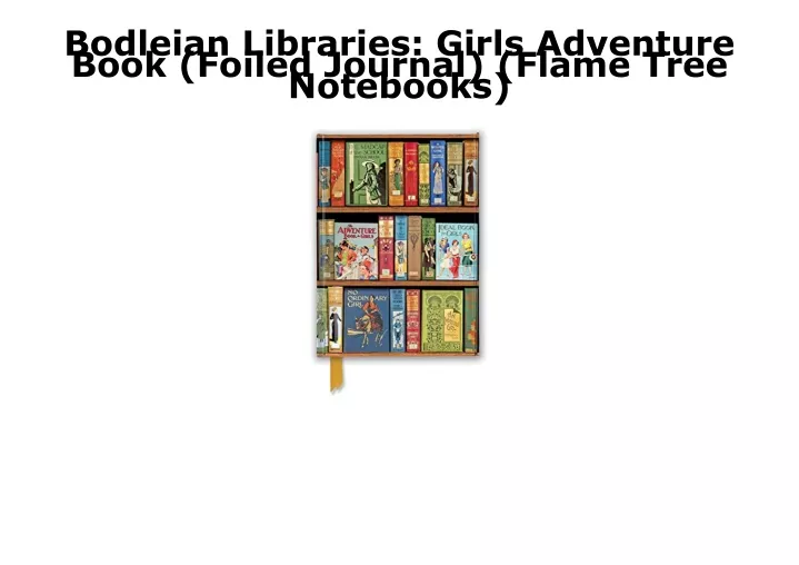 bodleian libraries girls adventure book foiled