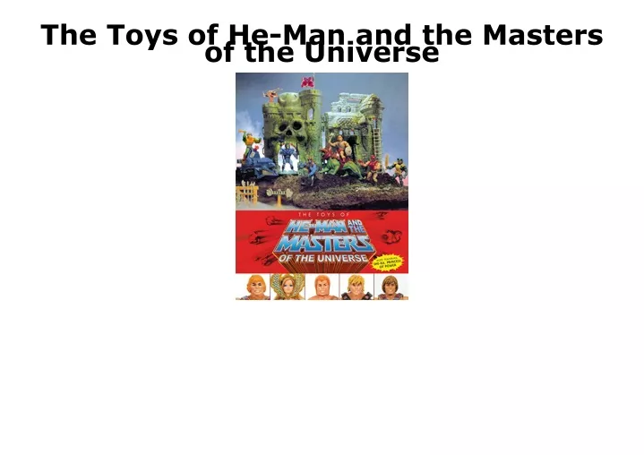 the toys of he man and the masters of the universe