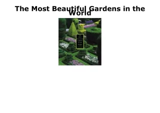 DOWNLOAD [PDF] The Most Beautiful Gardens in the World free