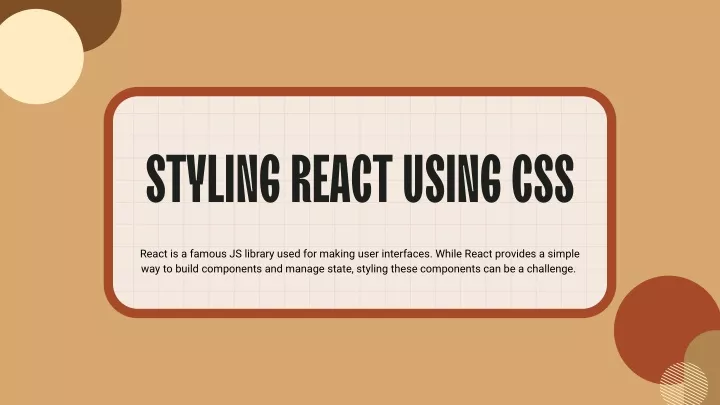 styling react using css