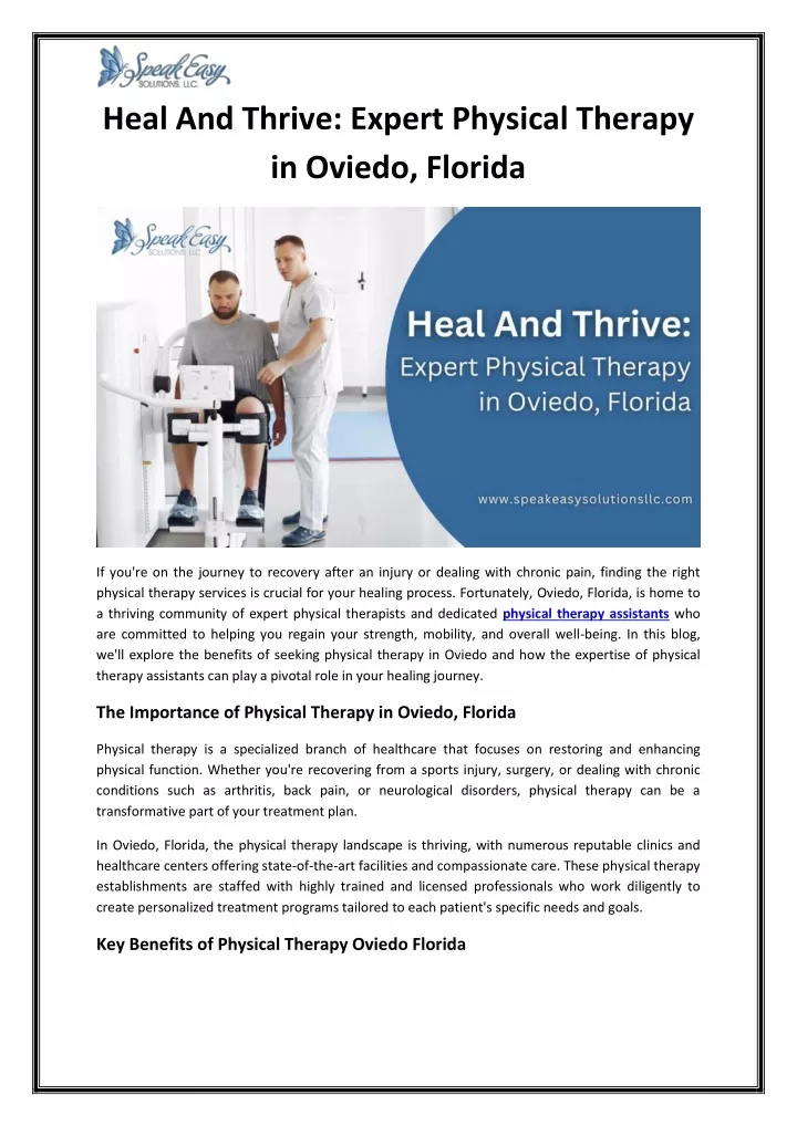 heal and thrive expert physical therapy in oviedo