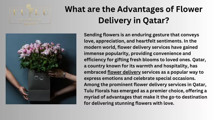 what are the advantages of flower delivery