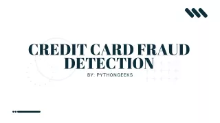 credit card fraud detection