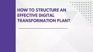 Digital Transformation Planning