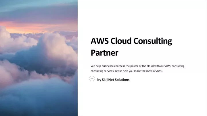 aws cloud consulting partner