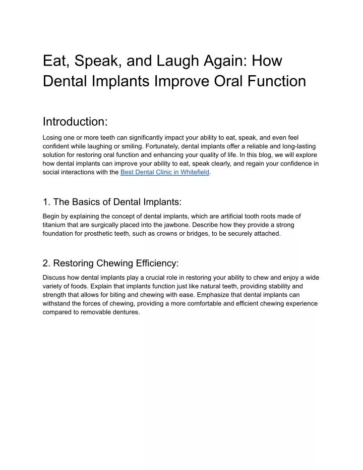 eat speak and laugh again how dental implants