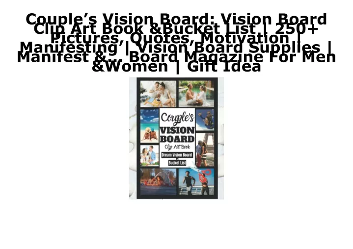 couple s vision board vision board clip art book