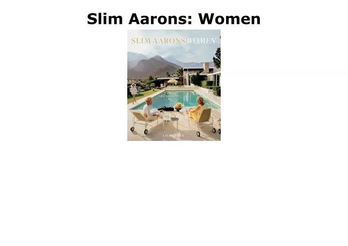 slim aarons women