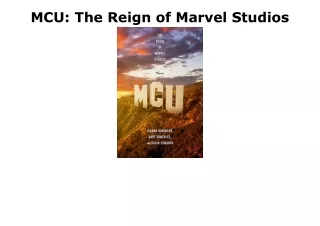 PDF Read Online MCU: The Reign of Marvel Studios free
