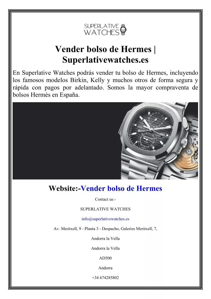 vender bolso de hermes superlativewatches es