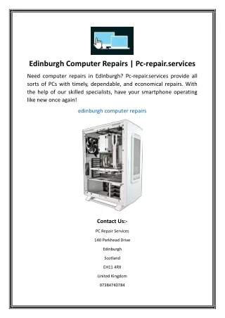 Edinburgh Computer Repairs  Pc-repair.services
