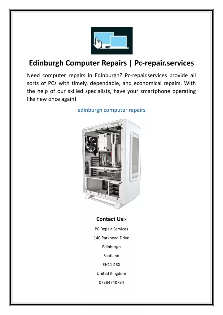 edinburgh computer repairs pc repair services