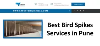 Best Bird Spikes Services in Pune - Experts Invi Grille