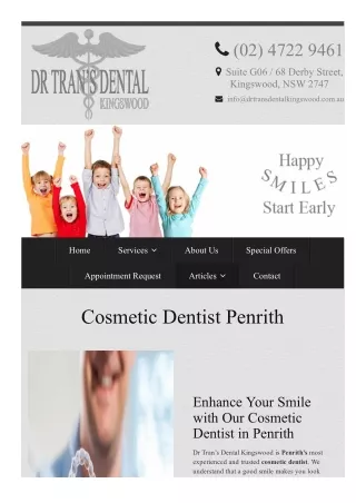 Cosmetic Dentist Penrith
