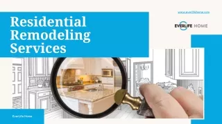 Residential Remodeling Services