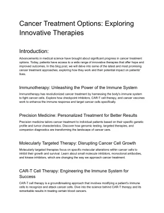 Cancer Treatment Options_ Exploring Innovative Therapies (1)