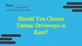 should you choose should you choose tarmac