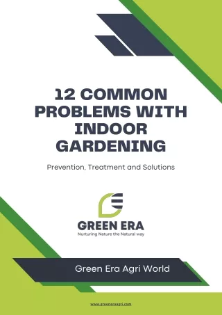 12 Common Problems with Indoor Gardening