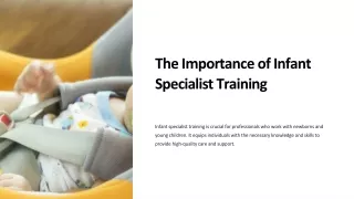 The Importance of Infant Specialist Training | Great Lakes Montessori