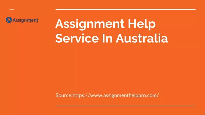 assignment help service in australia
