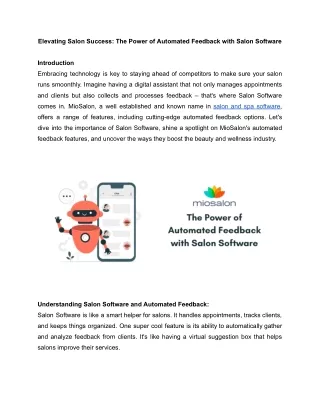 Elevating Salon Success_ The Power of Automated Feedback with Salon Software