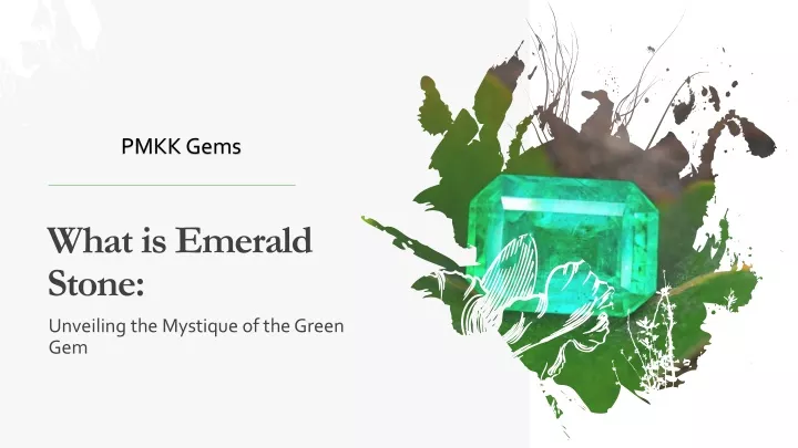 what is emerald stone