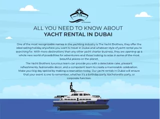 Luxury Yacht Rental in Dubai