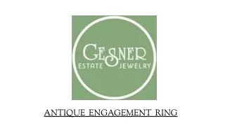 Antique Engagement Rings