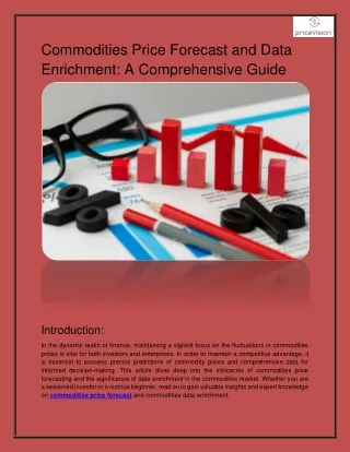 commodities price forecast and data enrichment