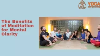 the benefits of meditation for mental clarity