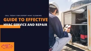 Guide to Effective HVAC Service and Repair