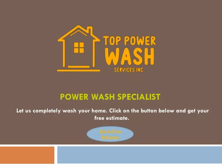 power wash specialist