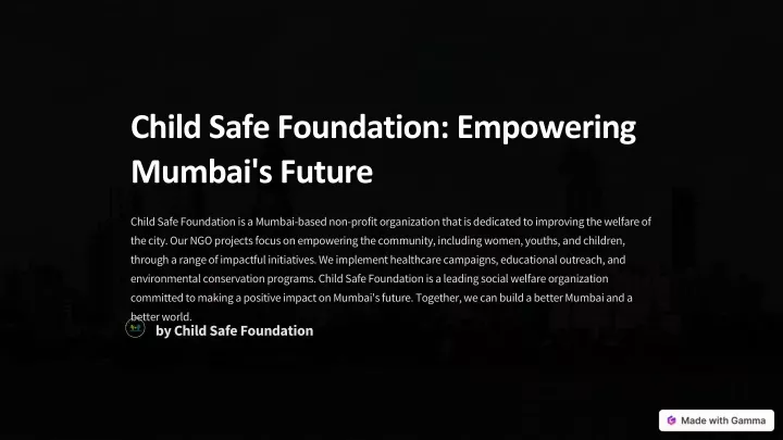 child safe foundation empowering mumbai s future