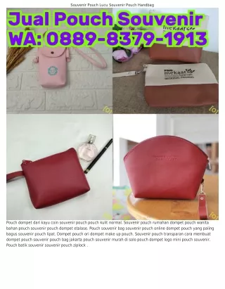 0889–8Зᜪ9–191З (WA) Souvenir Pouch Handbag Pouch Makeup Kulit