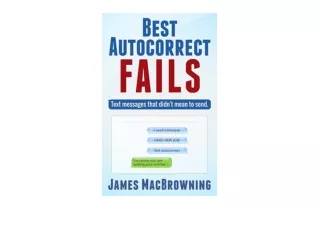 Kindle online PDF Best Autocorrect Fails Text messages that didn’t mean to send for android