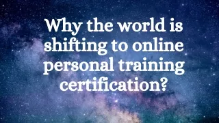 why the world is shifting to online personal