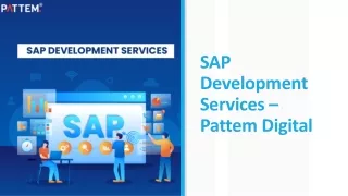 SAP Development Sevices - Pattem Digital