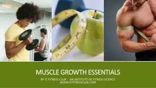 Essentials of Muscle Growth
