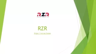 Hassle Free Car Rental Dubai | Rzr.ae