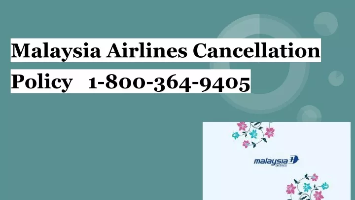 malaysia airlines cancellation policy