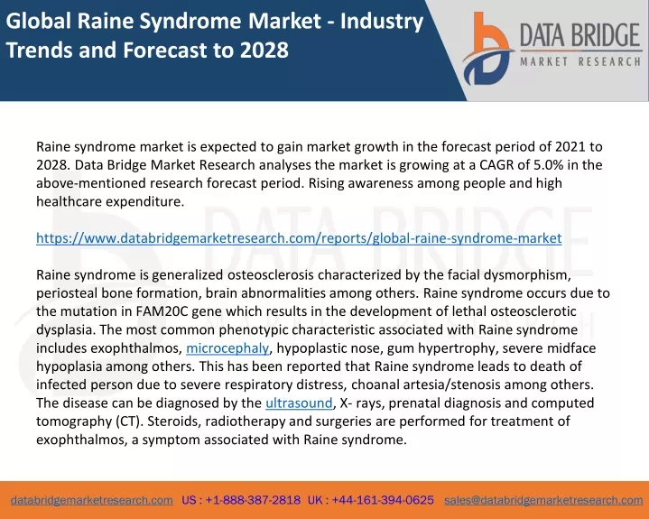global raine syndrome market industry trends