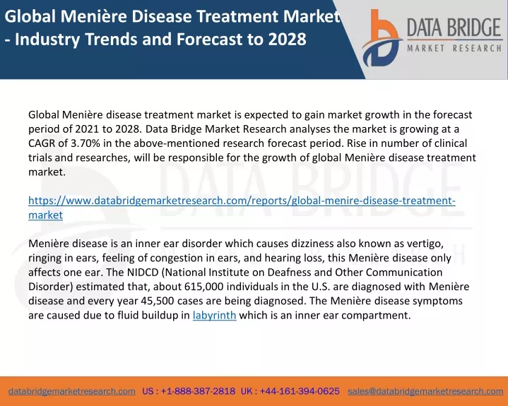 global meni re disease treatment market industry